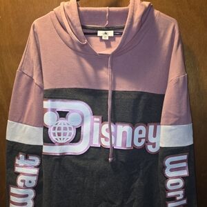 Disney Pink and Gray Hoodie 1X